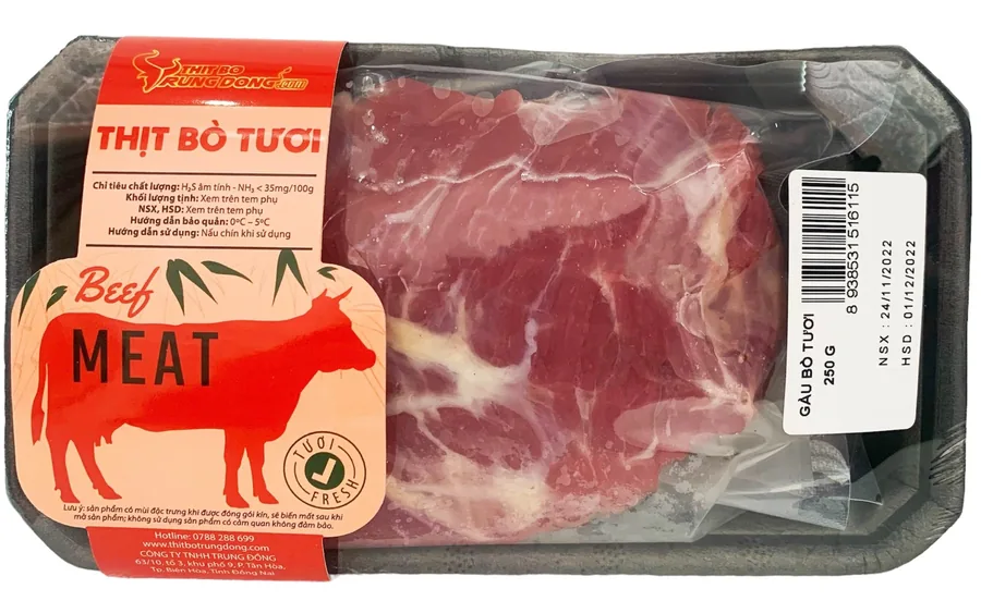 Gàu Bò Việt Tươi (khay 250 gram)