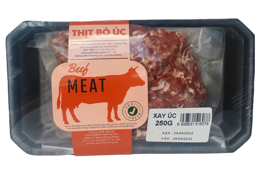 Thịt Bò Xay Úc Tươi (khay 250 gram)